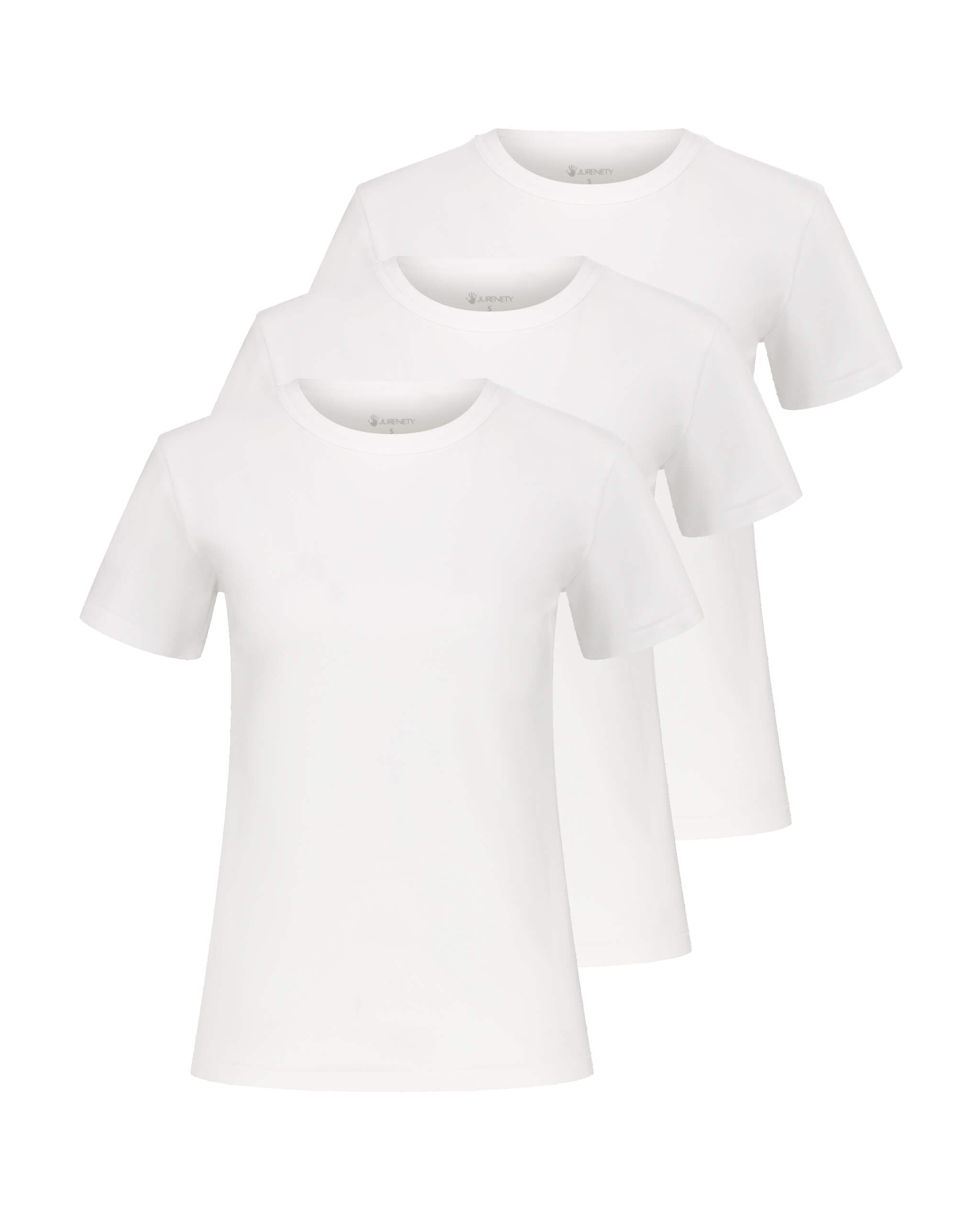3er Pack T-Shirt Ava für die Frau in der Farbe Weiss