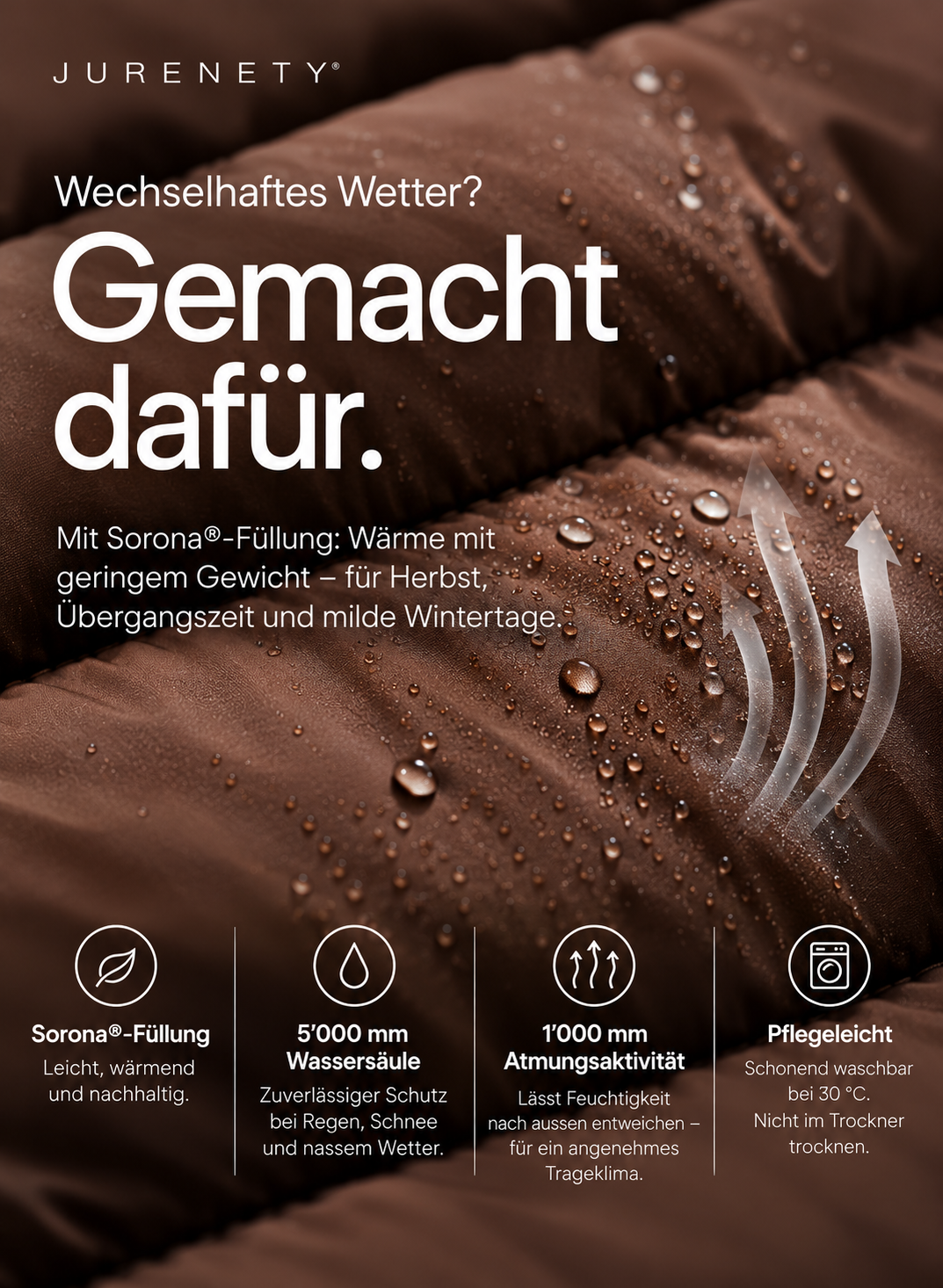 Damen wattierte Jacke mit Sorona-Füllung - Olivia