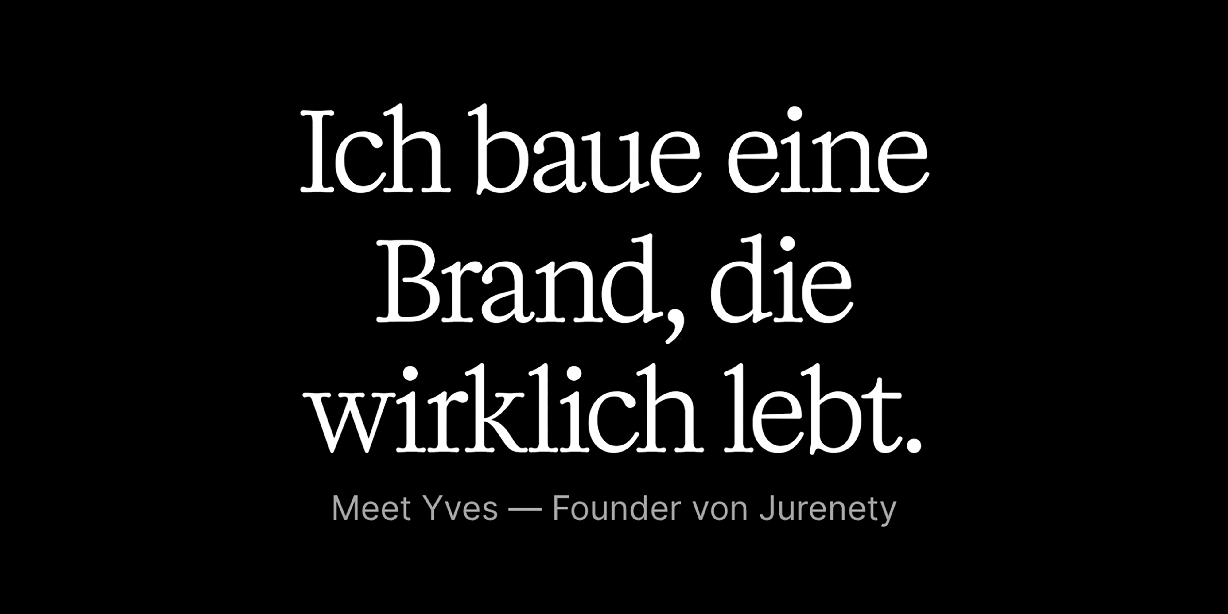 Die Founderstory von Yves